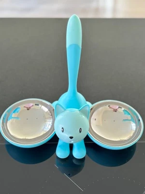 Alessi Tigrito MMI09, Blau, Fress-, Trink-, Napf für Katzen, Design Miriam Mirri - Bild 1 von 4