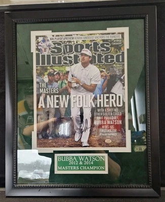 Foto firmada por Bubba Watson enmarcada 10x14 Sports Illustrated The Masters SGC Foto 1 de 4