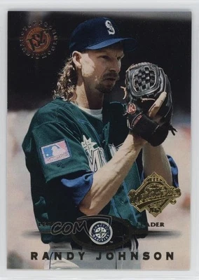 1995 Topps Stadium Club Super Teams World Series Randy Johnson #340 HOF - Image 1 of 2