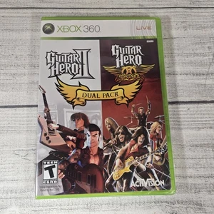 Guitar Hero II Guitar Hero: Aerosmith Dual Pack (Xbox 360, 2008) NEW - Picture 1 of 5