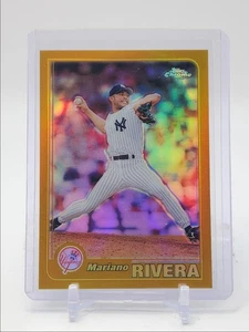 MARIANO RIVERA 2001 TOPPS CHROME BASEBALL GOLD FRACTOR YANKEES Q3562 - Picture 1 of 2
