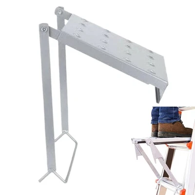 Plegable Acero Escalera Plataforma Escalera Panel Soporte de Trabajo 150Kg Capacidad Pesado Foto 1 de 4