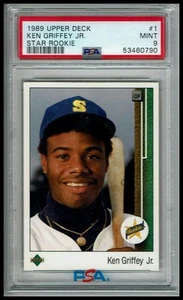 1989 Upper Deck #1 Ken Griffey Jr. Star Rookie PSA 9 - Picture 1 of 2