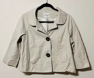 Country Road Women’s Cropped Double Breasted Ivory Cream Jacket Blazer Size S - Bild 1 von 8