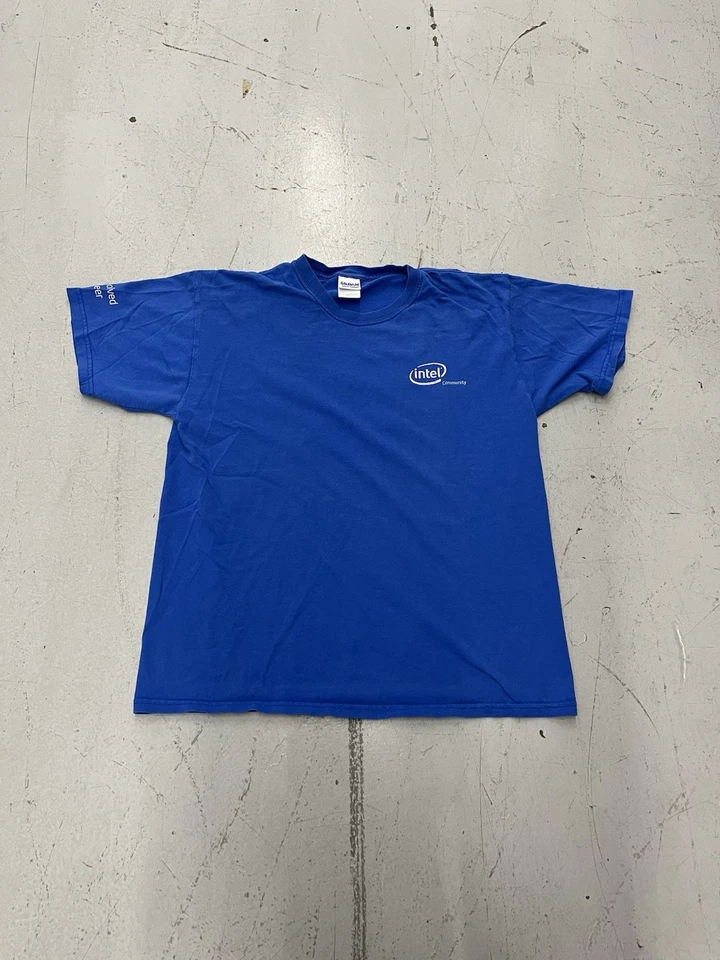 Camisa de Colección Intel Community GRANDE Y2K Gaming Computer Tech Apple Microsoft Foto 1 de 4
