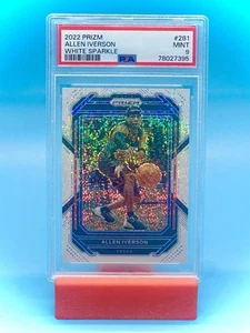 Prizm Allen Iverson #281 2022 White Sparkle SSP PSA 9 - Imagen 1 de 2