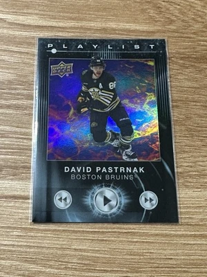 David Pastrnak Insert Card - 2024-25 Upper Deck - Boston Bruins - Image 1 of 2