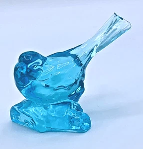 Vintage~ Fenton glass~Bluebird Figurine  ~Circa 1987,  Signed Leo Ward - Picture 1 of 4