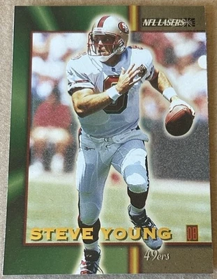 STEVE YOUNG HOF 1996 SCORE BOARD NFL LASERS Card #60 NM-MT Condition - Image 1 of 2