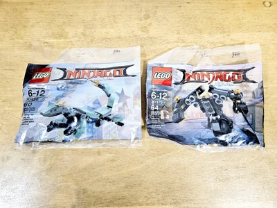 LEGO The Ninjago Movie: Green Ninja Mech Dragon 30428 And Quake Mech 30379 - Image 1 of 4
