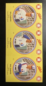 1982 Zellers Panel Set-Break Billy DeMARS 3 tarjetas adjuntas - Montreal Expos ⭐️ - Imagen 1 de 6
