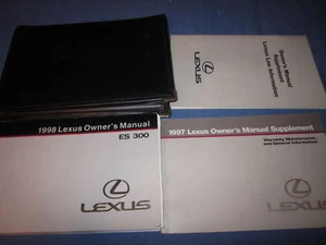 1998 LEXUS ES300 ES 300 OWNERS MANUAL OWNER'S SET - Bild 1 von 1