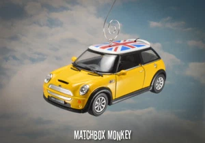 Deluxe Hard Top British Flag Austin Mini Cooper S Christmas Ornament 1/28th BMW - Picture 1 of 11