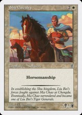 Shu Cavalry Portal Three Kingdoms PLD White Common MAGIC MTG CARD ABUGames