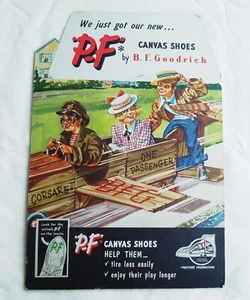 PF Flyer Sneakers Late 1940's or Early 1950's Store Display - Picture 1 of 2
