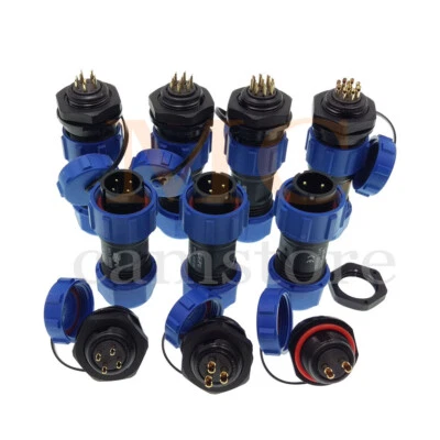 WEIPU SP17 2-10pin Panel Mount IP68 Waterproof Plug & Socket Circular Connector - Image 1 of 4