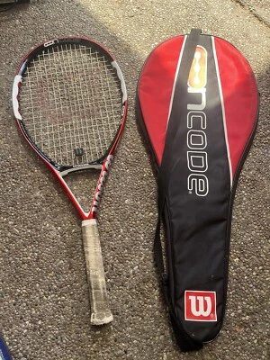 Wilson NCODE N5 Oversize Tennisschläger Racket. Grip 4 3/8" Größe 3, mit Koffer - Bild 1 von 4