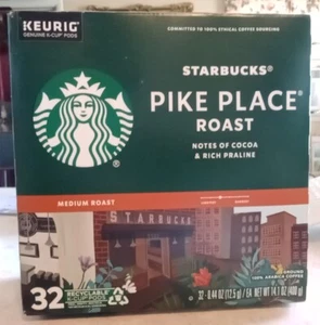 Starbucks Pike Place Medium Roast Keurig K-Cup Coffee Pods (32 Count) BB 11/2024 - Picture 1 of 2