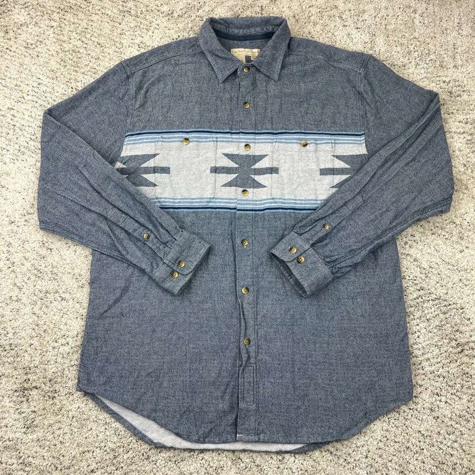 VTG Territory Ahead Shirt Mens Large Flannel Aztec Geometric Southwestern GUC - Image 1 of 4