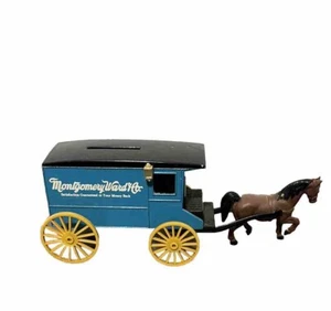 ERTL Montgomery Ward Diecast Horse and Buggy Coin Bank NO Stopper Vintage - Picture 1 of 10
