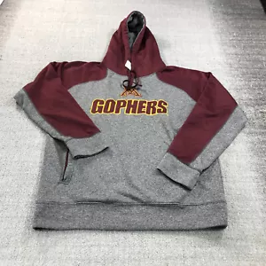 Minnesota Golden Gophers Sweater Mens Large Gray Ski U Mah Pullover Hoodie - Picture 1 of 10