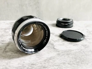 +EXC Canon 50 mm f1,2 MF Prime Objektiv LTM L39 Schraubhalterung + Fotasy L39-NEX Adapter - Bild 1 von 4
