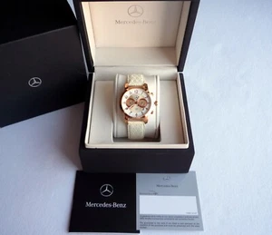 Mercedes Benz Ladies Women's Rose Gold Luxury Accessory Sport Chronograph Watch - Picture 1 of 10