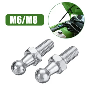 10mm M8 M6 Boot Bonnet Gas Strut End Fitting Connector Ball Screw Bolt Universal - Picture 1 of 13