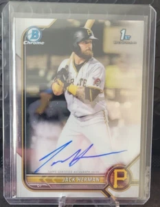 Jack Herman 2022 Bowman Chrome Prospects 1st Base Auto #CPA-JH! Piraten! - Bild 1 von 2