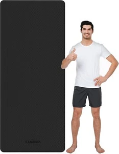 Extra Wide Yoga Mat for Men and Women, TPE Workout Mat - Picture 1 of 4