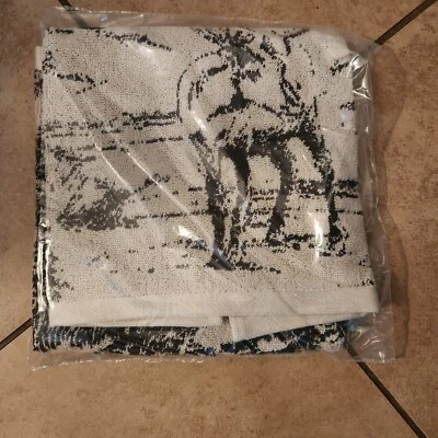 NEW Pottery Barn Rustic Forest HAND towel Christmas Alpine Deer Stag - Image 1 of 3
