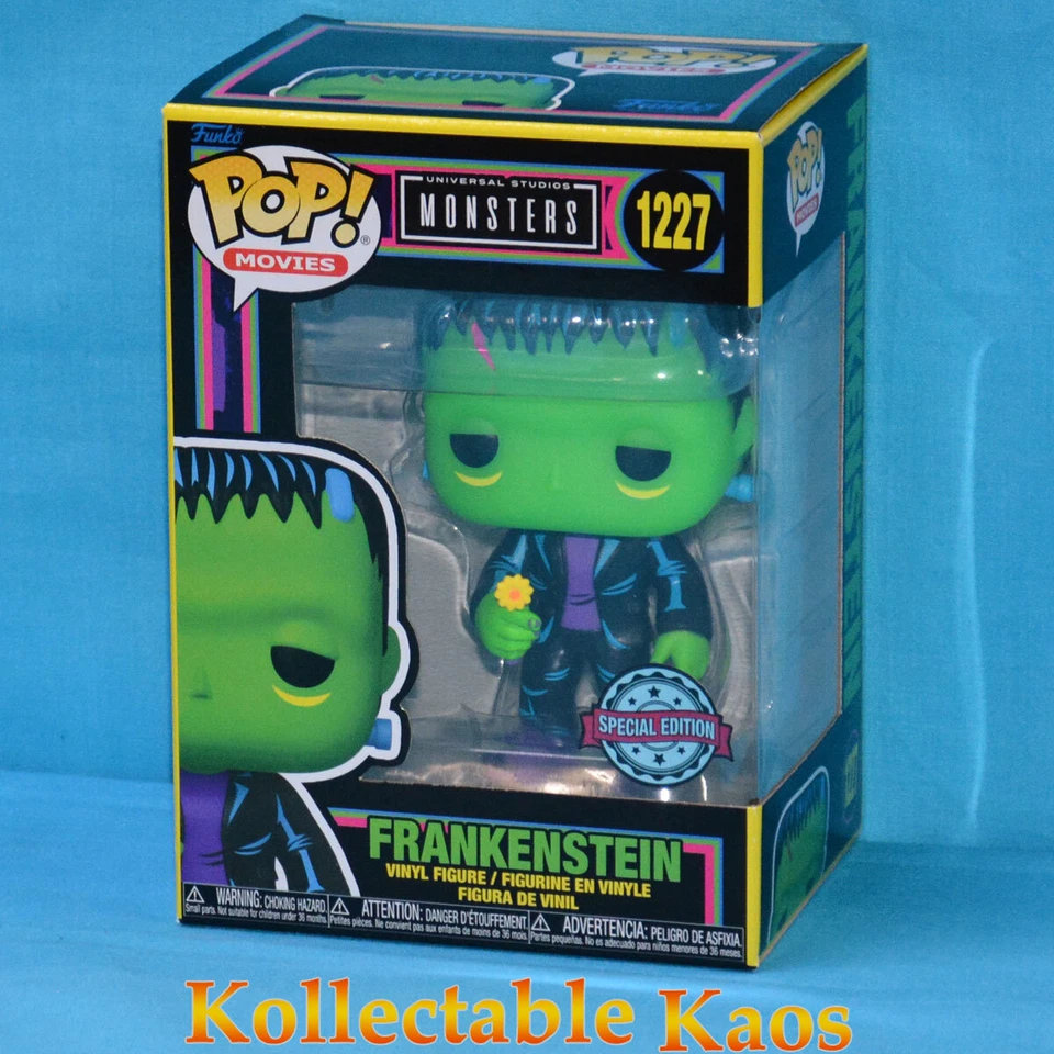 FUNKO POP VINYL UNIVERSAL MONSTERS FRANKENSTEIN BLACKLIGHT #1227