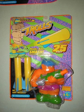 New 1998 Trendmasters Zooka Force Troll (Orange) Cover