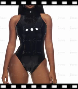 Traje de baño de látex 3 vías largo con cremallera personalizado delgado sexy unisex personalizado personalizado J29 - Imagen 1 de 5