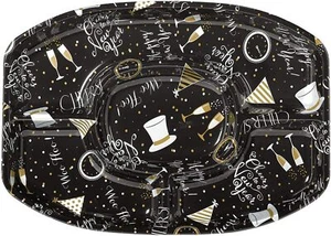 Cheers to You Happy New Year Year's Eve Holiday Party Sectional Serving Platter - Picture 1 of 1