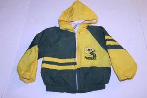 Bebé/Bebé Green Bay Packers 24 Meses Vintage Chaqueta con Capucha Cortavientos Babyfa - Imagen 1 de 2