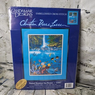 Набор для вышивки крестом Eternal Rainbow Sea Picture CANDAMAR DESIGN 51057 запечатанный 1998 - Изображение 1 из 4