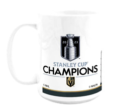 LAS VEGAS Hockey GOLDEN KNIGHTS 2023 Cup Champions - 15oz. Roster WHT Coffee Mug