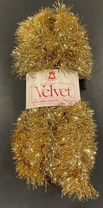 Vintage Velvet Touch National Gold Lametta Weihnachtsbaum 12 Fuß Girlande Metallic - Bild 1 von 3