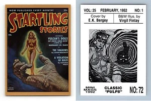 Vulcan's Doll #72 Classic Pulps 1992 Sperry Mini Mags Trading Card - Picture 1 of 1