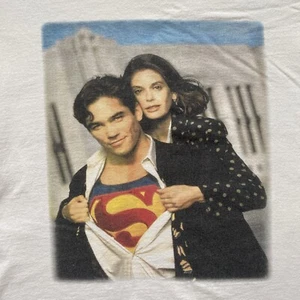 Vintage Lois & Clark New Adventures Superman T-Shirt L 90s DC Comics TV Show - Picture 1 of 12