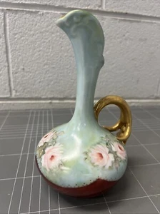 JARRA DE PORCELANA PINTADA A MANO VINTAGE AUSTRIA ALEMANIA FUHRMANN - Imagen 1 de 7