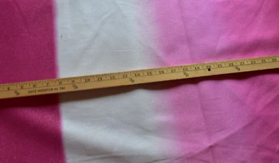 PINK  WHITE DARK PINK SPARKLE STRIPES  POLYESTER FABRIC 2 WAY STRETCH 30x50 INCH - Image 1 of 4