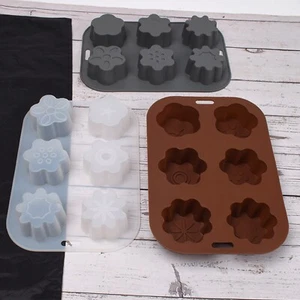 3 pezzi stampo per ghiaccioli ghiaccioli stampo per torte pulito grigio e caffè e bianco stampi in silicone carino - Foto 1 di 11