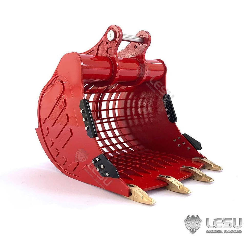 Metal Narrow Grille Bucket for 1/14 LESU ET35 RC Hydraulic Excavator Digger - Image 1 of 4