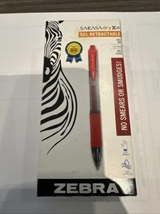 Zebra Pen Sarasa Dry X2 einziehbarer Gelstift, mittel 0,7 mm rot NEU im Karton - Bild 1 von 1