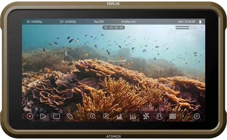 Atomos Ninja 5.2" 4K HDMI Matte Color LED Display Recording Monitor, 6.2 Volts - Image 1 of 4