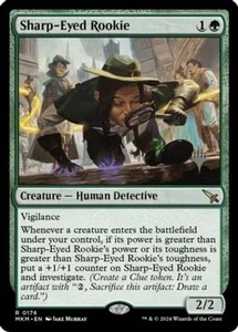 Sharp-Eyed Rookie - Promo Pack - Promo Pack: Murders at Karlov Manor #176 MTG Ma - Picture 1 of 1
