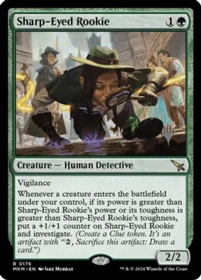 Sharp-Eyed Rookie - Promo Pack - Promo Pack: Murders at Karlov Manor #176 MTG Ma - Image 1 of 1