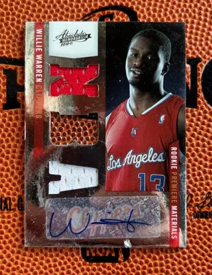 2010-11 Absolute Memorabilia #185 Willie Warren JSY AU #'d /299 Signed RC - Image 1 of 4